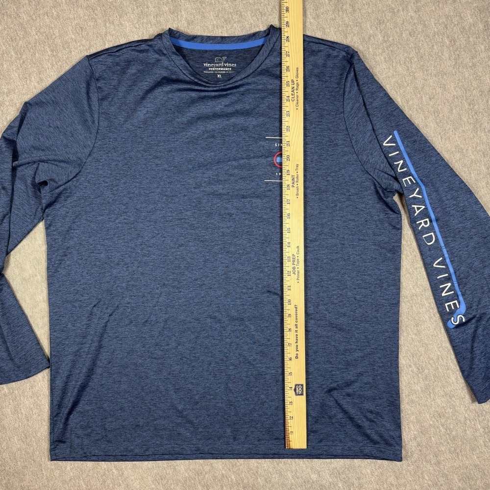 VINEYARD VINES  Performance Men's USA Hockey Long Sleeve Blue Shirt Size XL - Picture 7 of 7